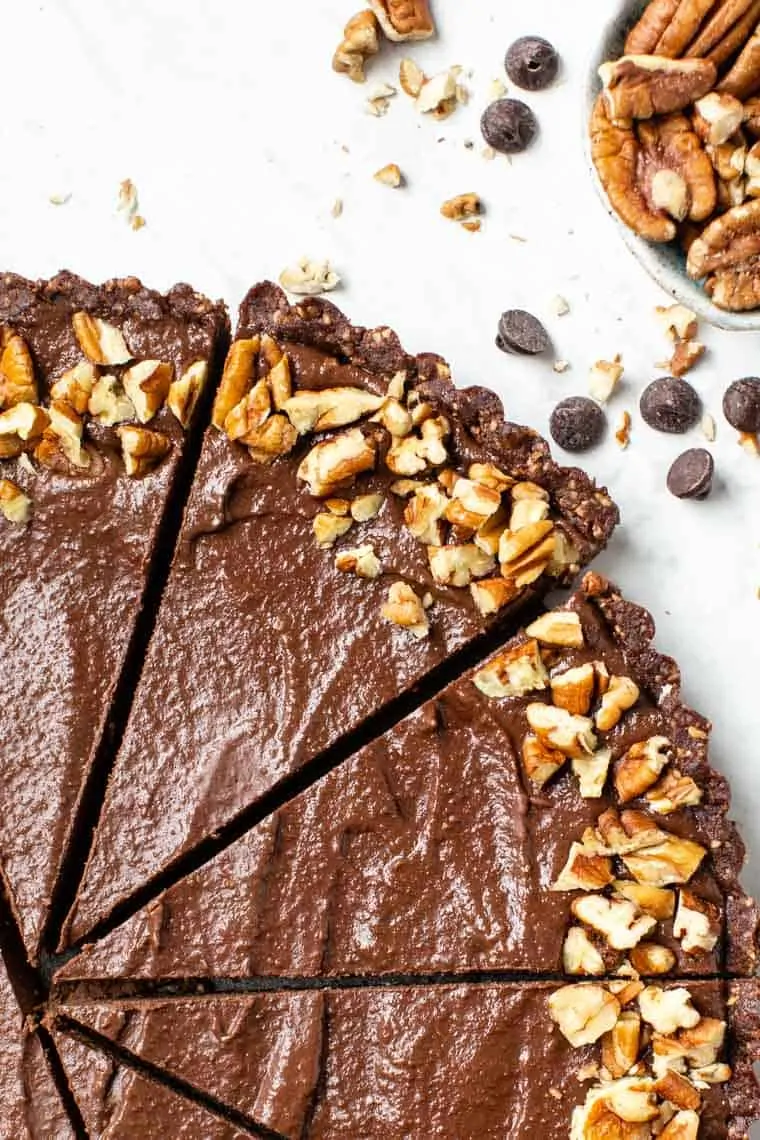 Pecan Crusted No Bake Tart