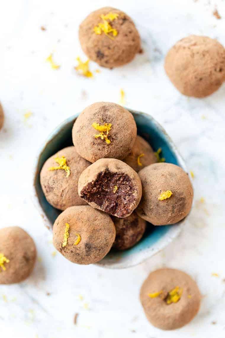 No Bake Chocolate Orange Truffles [Vegan & GF] Simply Quinoa