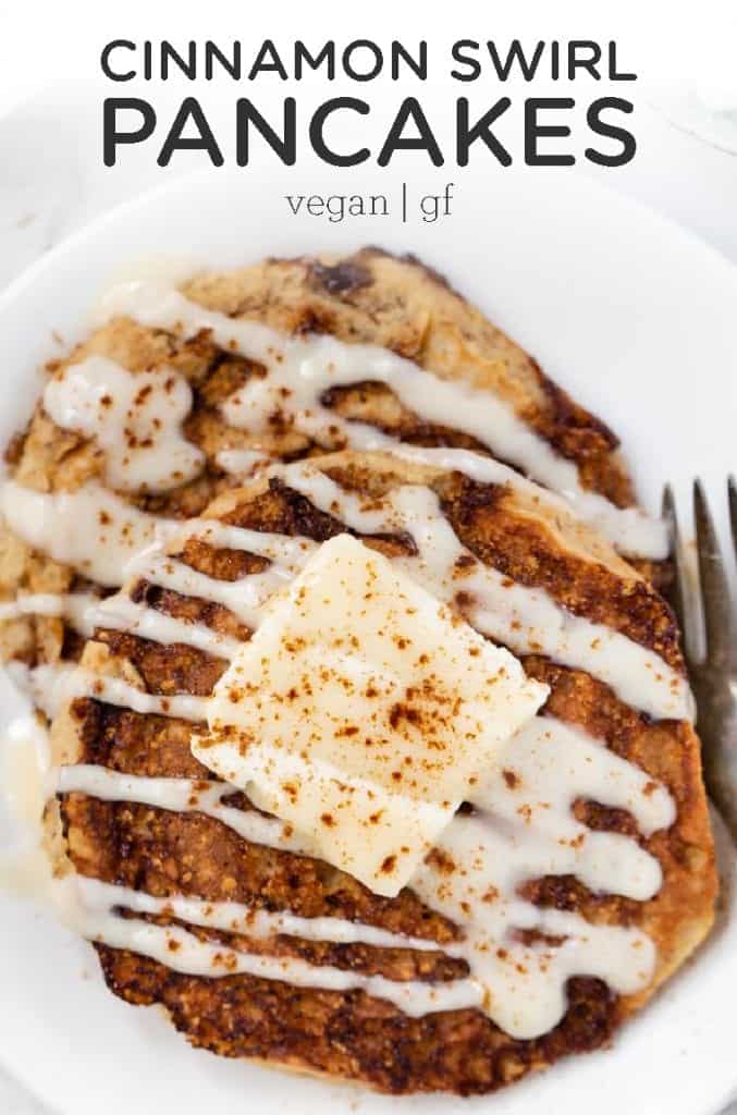 Vegan Cinnamon Swirl Pancakes