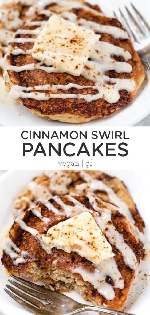 Vegan Cinnamon Swirl Pancakes