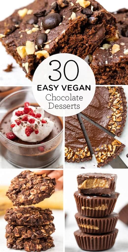 30 vegan chocolate dessert recipes