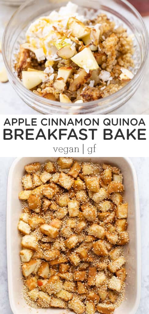 Apple Cinnamon Quinoa Breakfast Bake