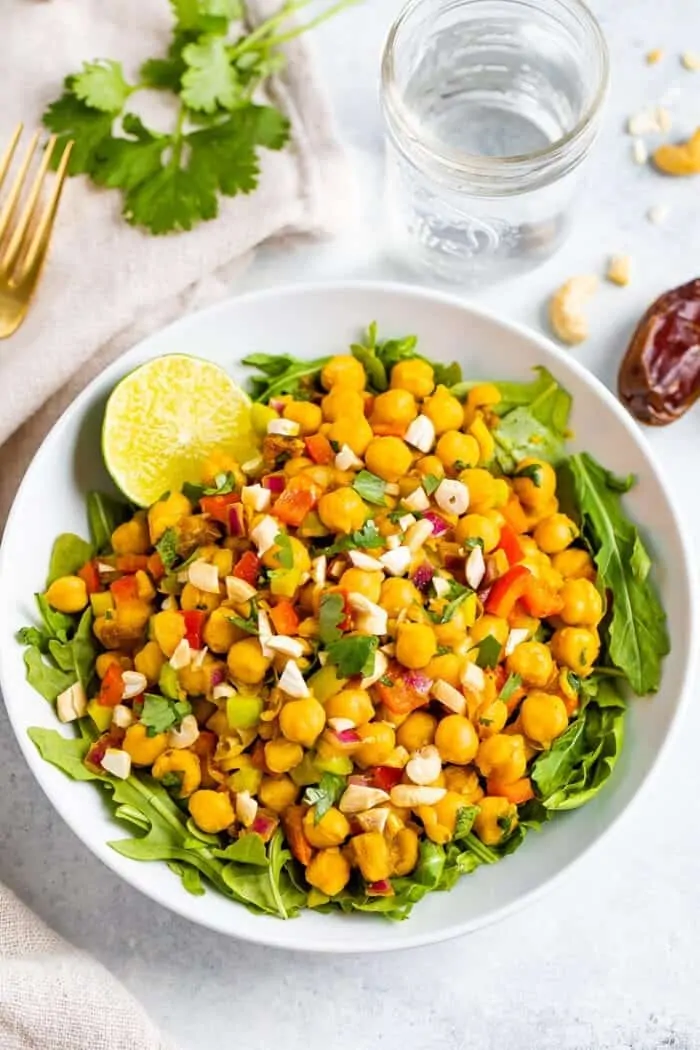 Curried Chickpea Salad from Eating Bird Food