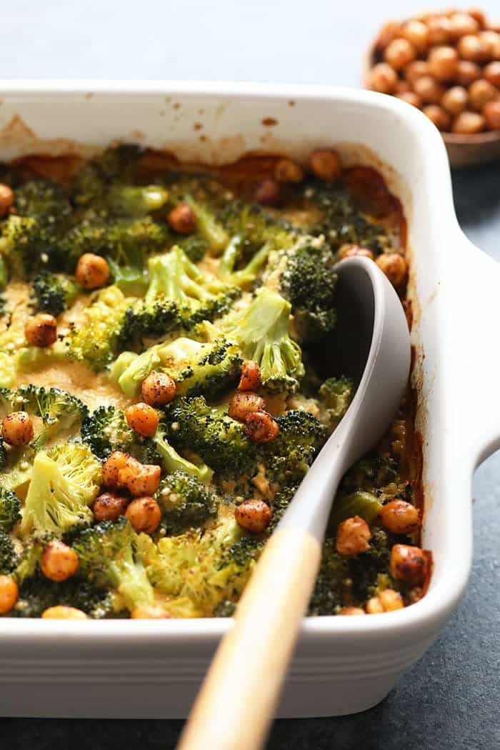 Vegan Broccoli Casserole from Fit Foodie Finds