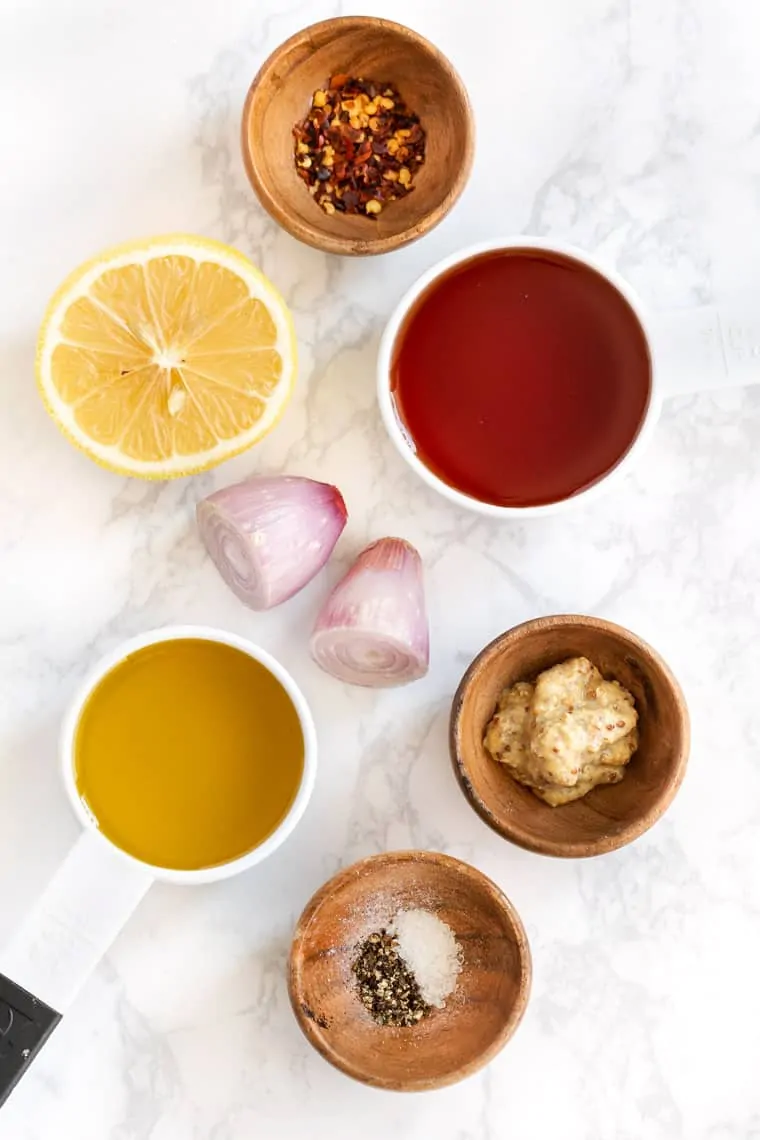 Ingredients for Shallot Salad Dressing