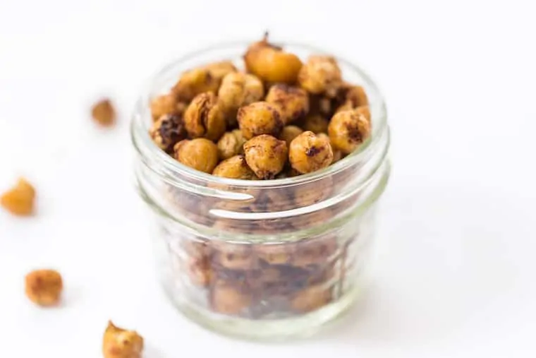 Cinnamon Sugar Crispy Chickpeas
