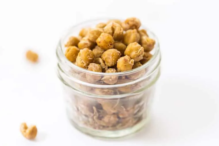 Garlic Rosemary Crispy Chickpeas