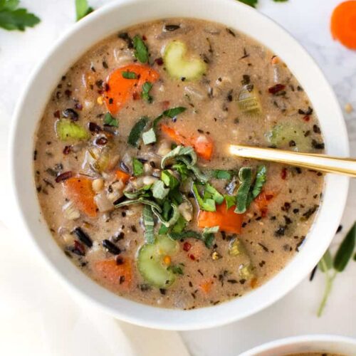 Vegan Wild Rice Soup