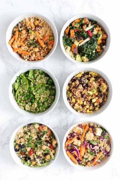 Healthy Quinoa Bowls 6 Ways