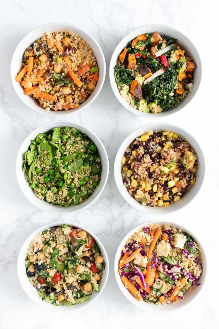 Healthy Quinoa Bowls 6 Ways