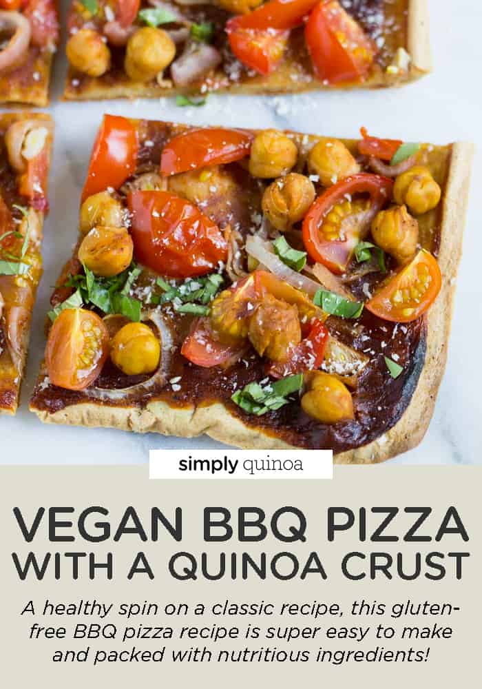 Vegan BBQ Pizza with Quinoa Crust