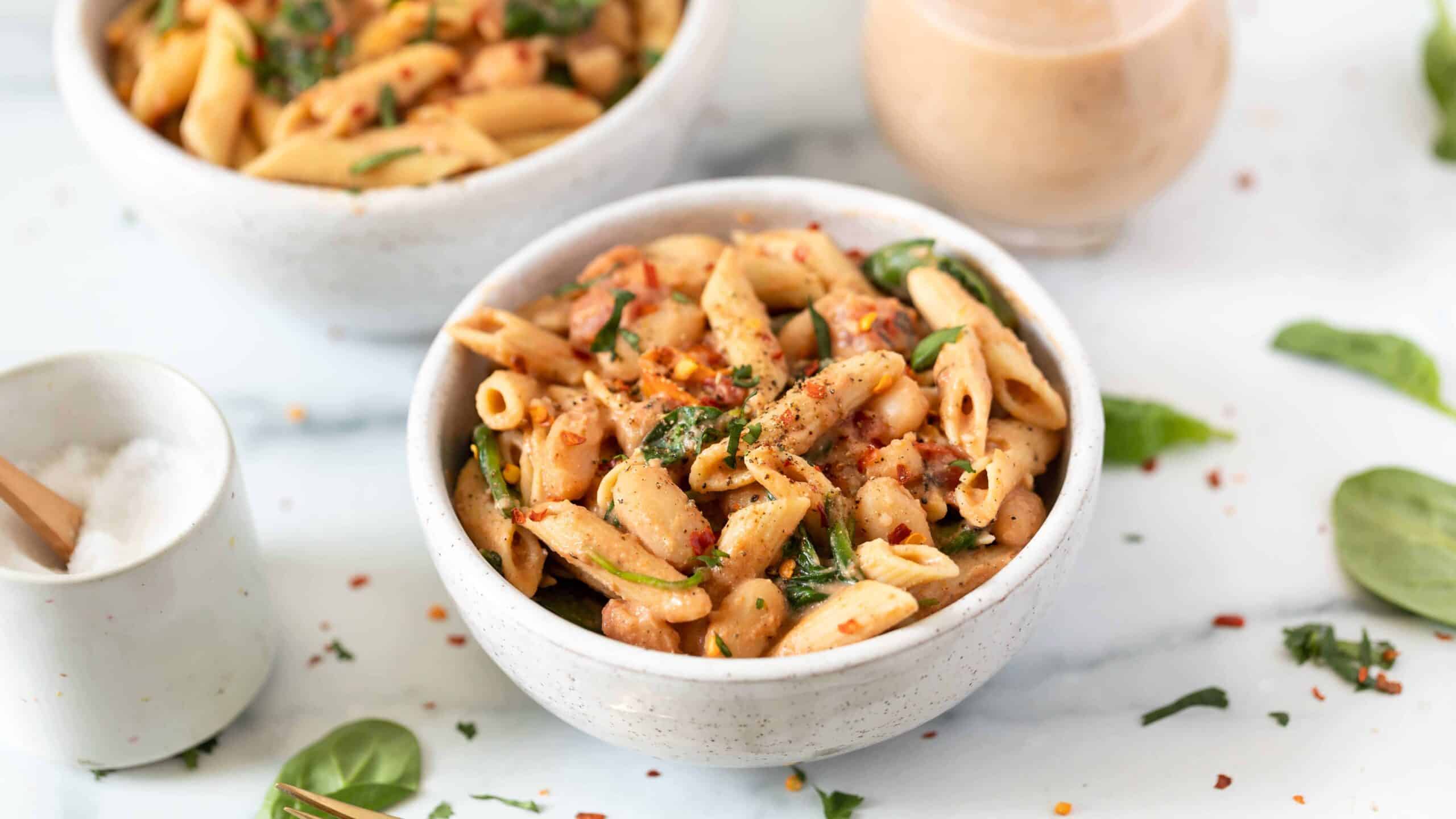 Rustic Tuscan White Bean Pasta