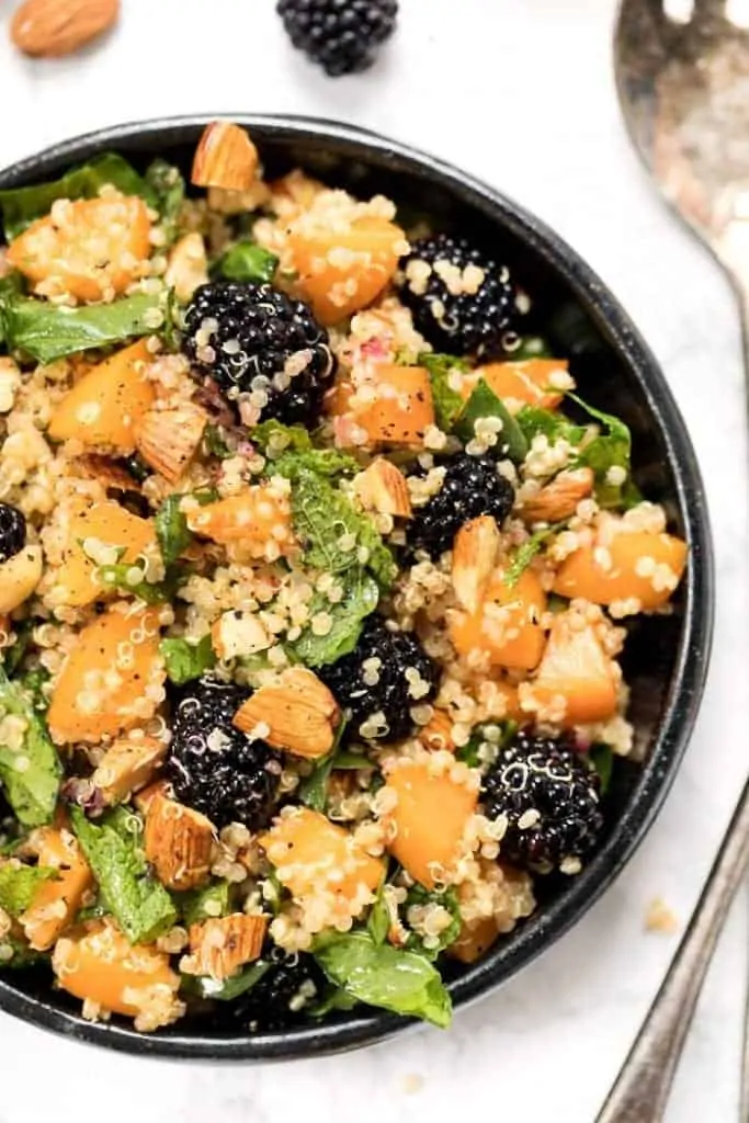 Apricot Quinoa Salad with Blackberries