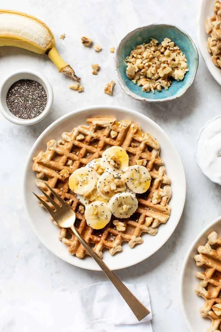 Banana Quinoa Waffles