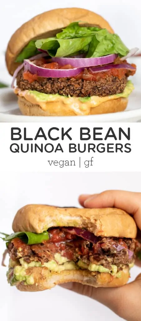 Black Bean Quinoa Burgers