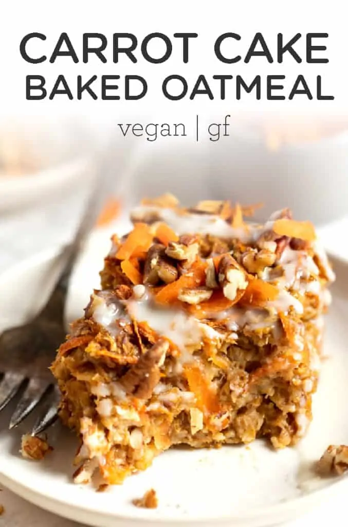 Carrot Cake Baked Oatmeal