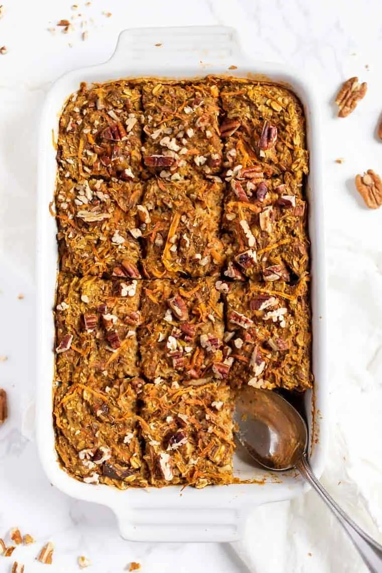 Vegan Carrot Cake Baked Oatmeal