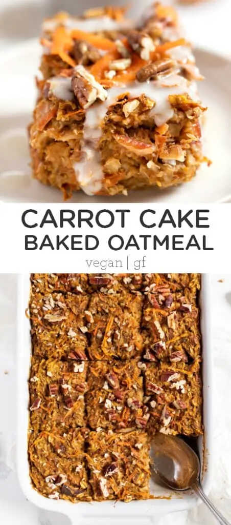 Carrot Cake Baked Oatmeal