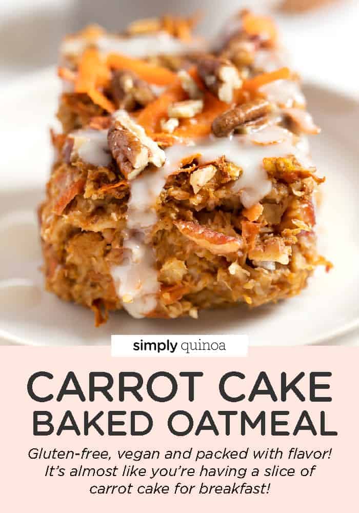 Carrot Cake Baked Oatmeal