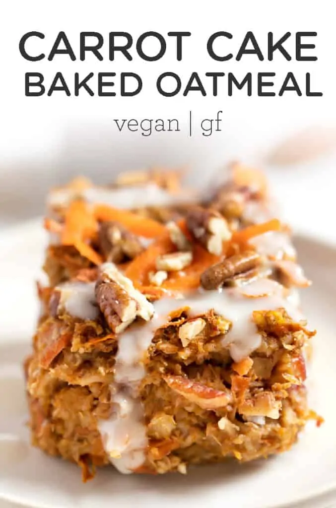 Carrot Cake Baked Oatmeal