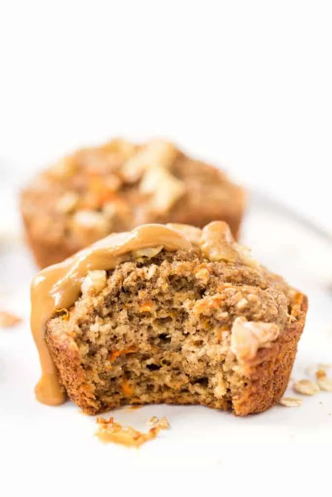 BLENDER CARROT CAKE MUFFINS -- made without any oil, gluten, dairy or refined sugar!