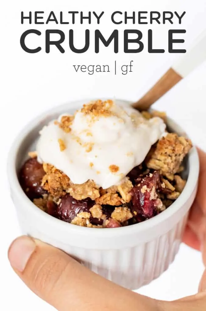 Healthy Cherry Crumble