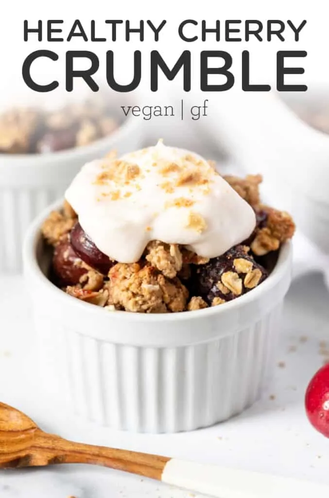 Healthy Cherry Crumble