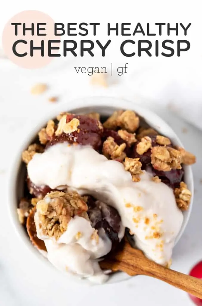 Healthy Cherry Crumble