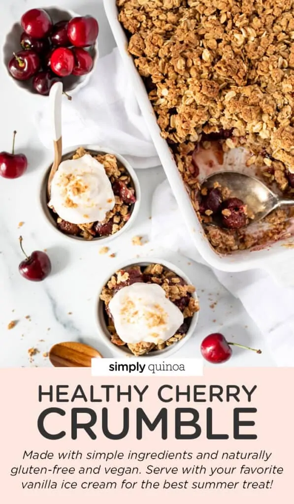 Healthy Cherry Crumble