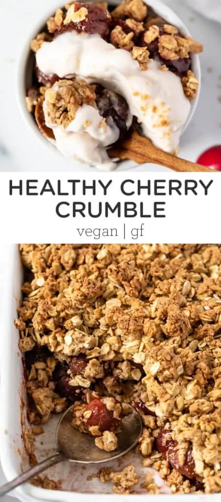Healthy Cherry Crumble