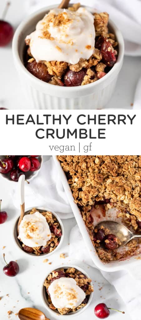 Healthy Cherry Crumble
