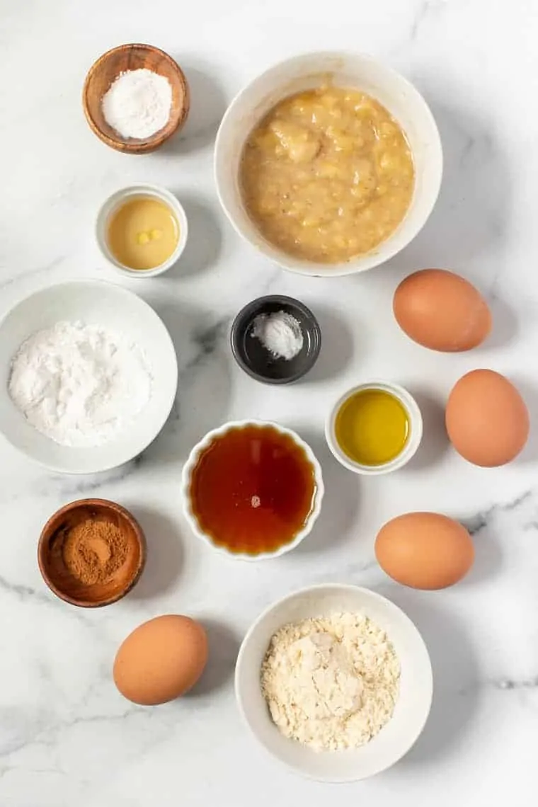 Ingredients for Coconut Flour Muffins