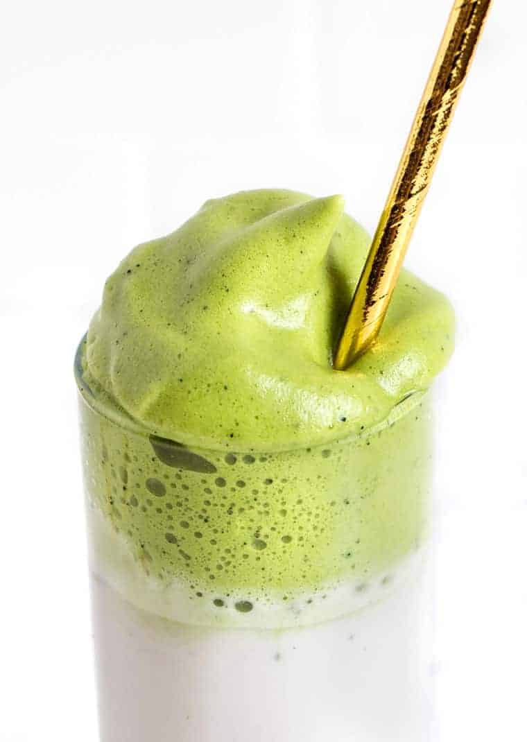 Dalgona Whipped Matcha