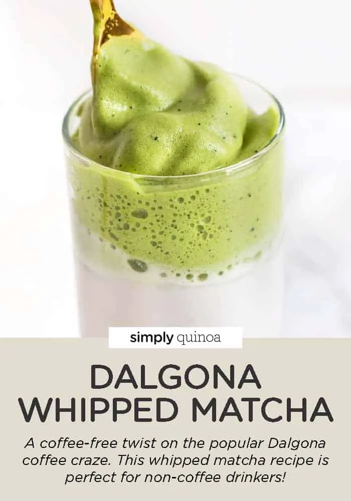 Dalgona Whipped Matcha