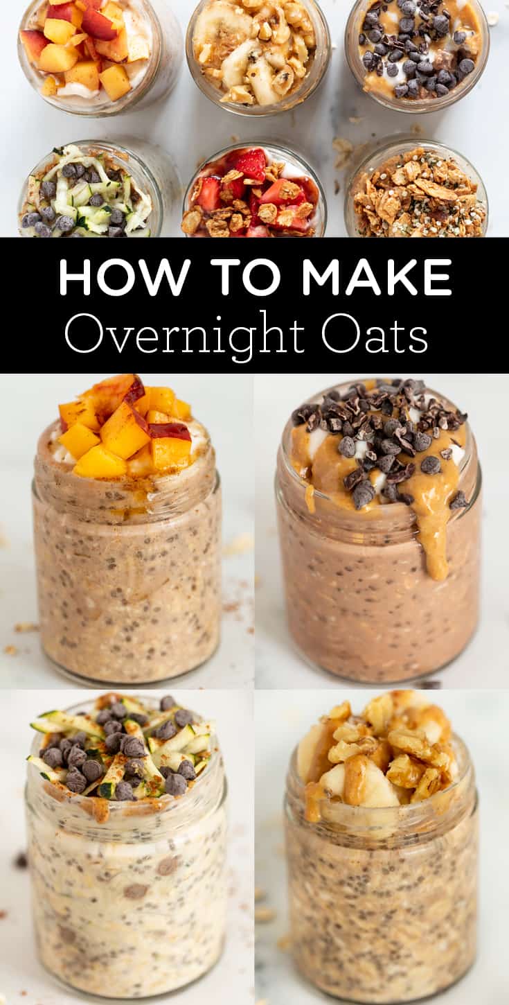 6 Healthy Overnight Oats Recipes | Easy Make Ahead Breakfasts
