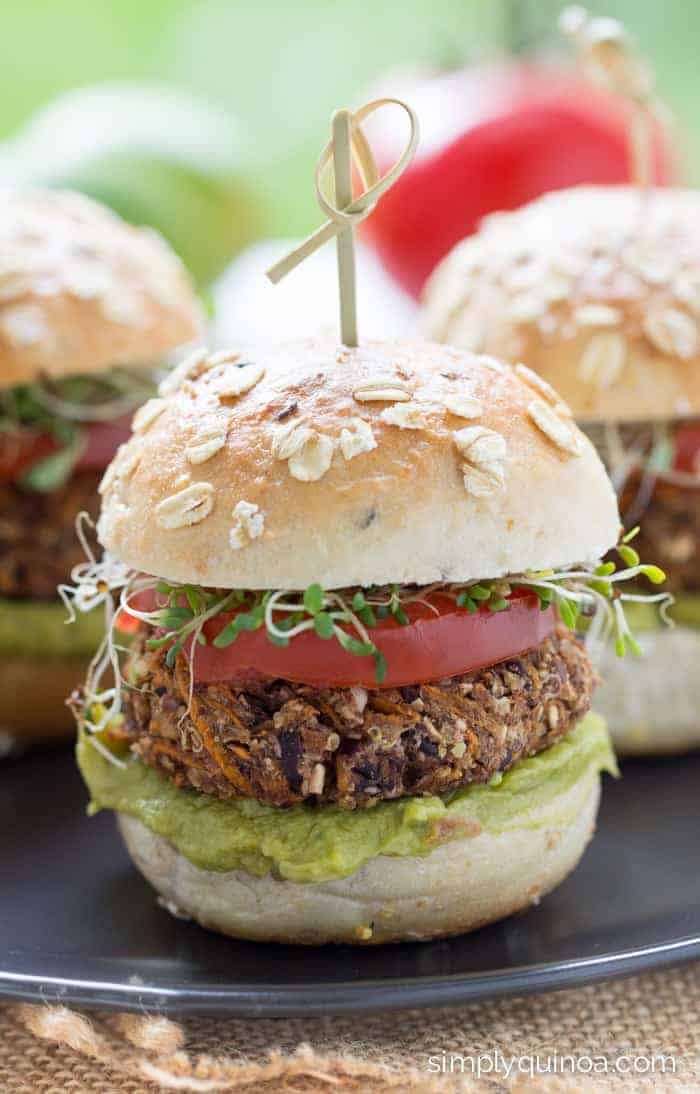 Sweet Potato Black Bean Burgers [V & GF] Simply Quinoa