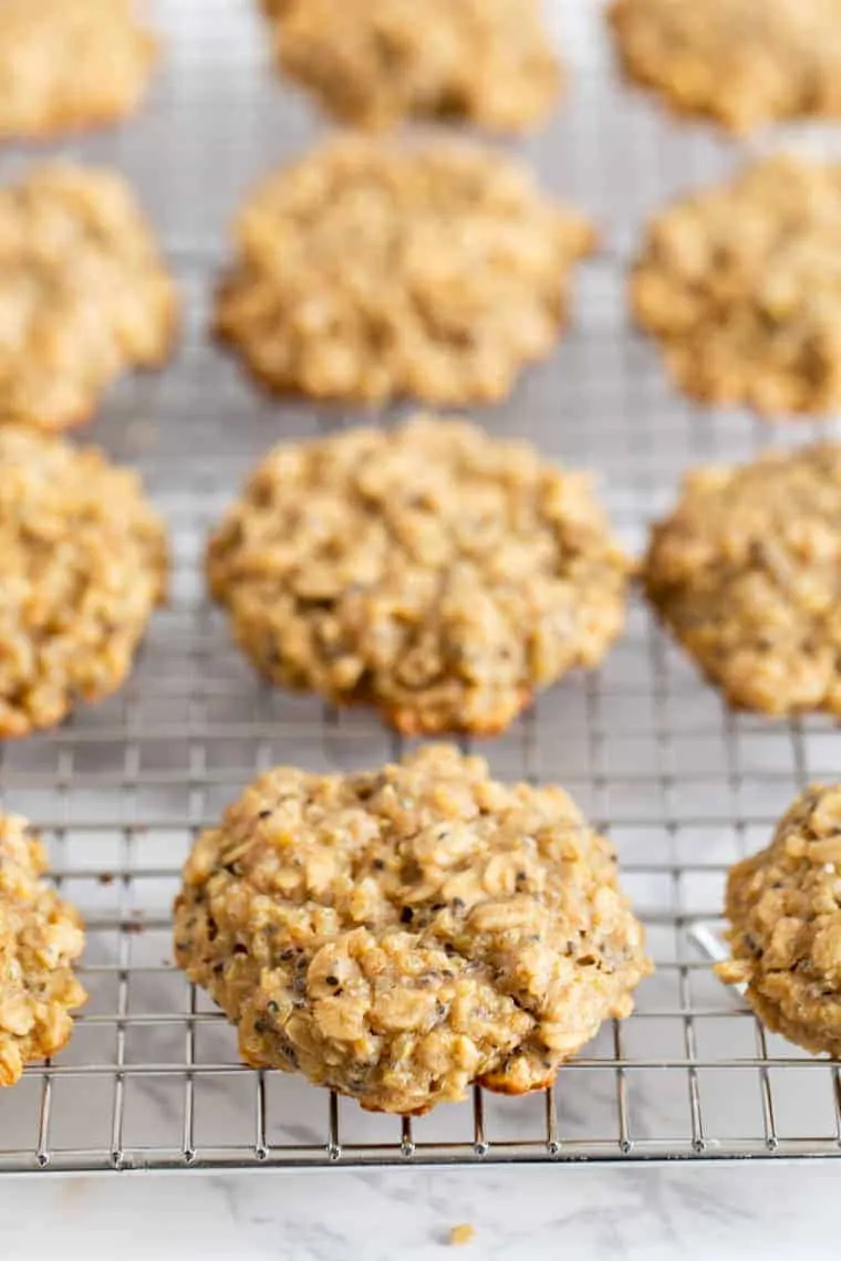 Easy Banana Breakfast Cookies with Tahini