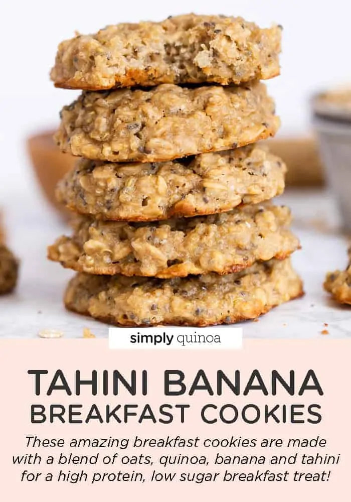 Tahini Banana Breakfast Cookies