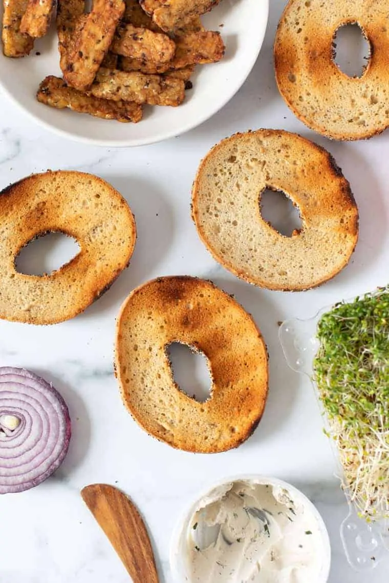 Gluten-Free Toasted Bagel Sandwich