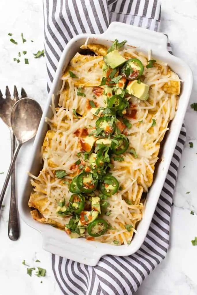 Healthy Jackfruit Enchiladas