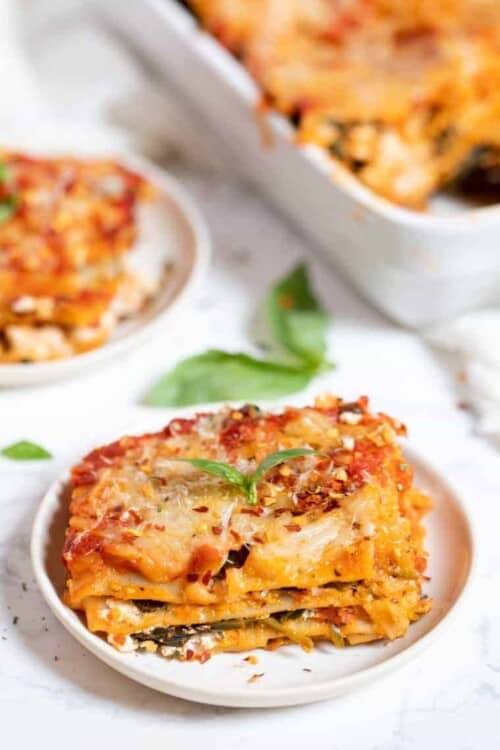 Vegan Spinach Lasagna Recipe {5 ingredients!} - Simply Quinoa