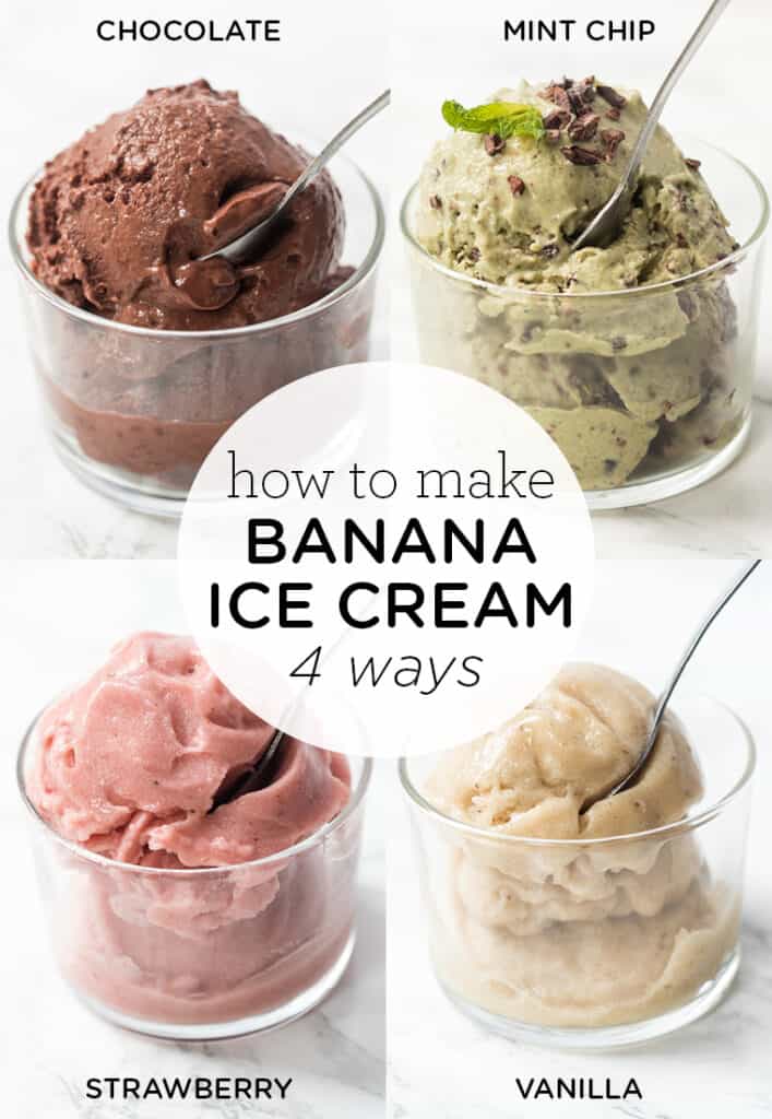 How to Make Banana Ice Cream: 4 Ways