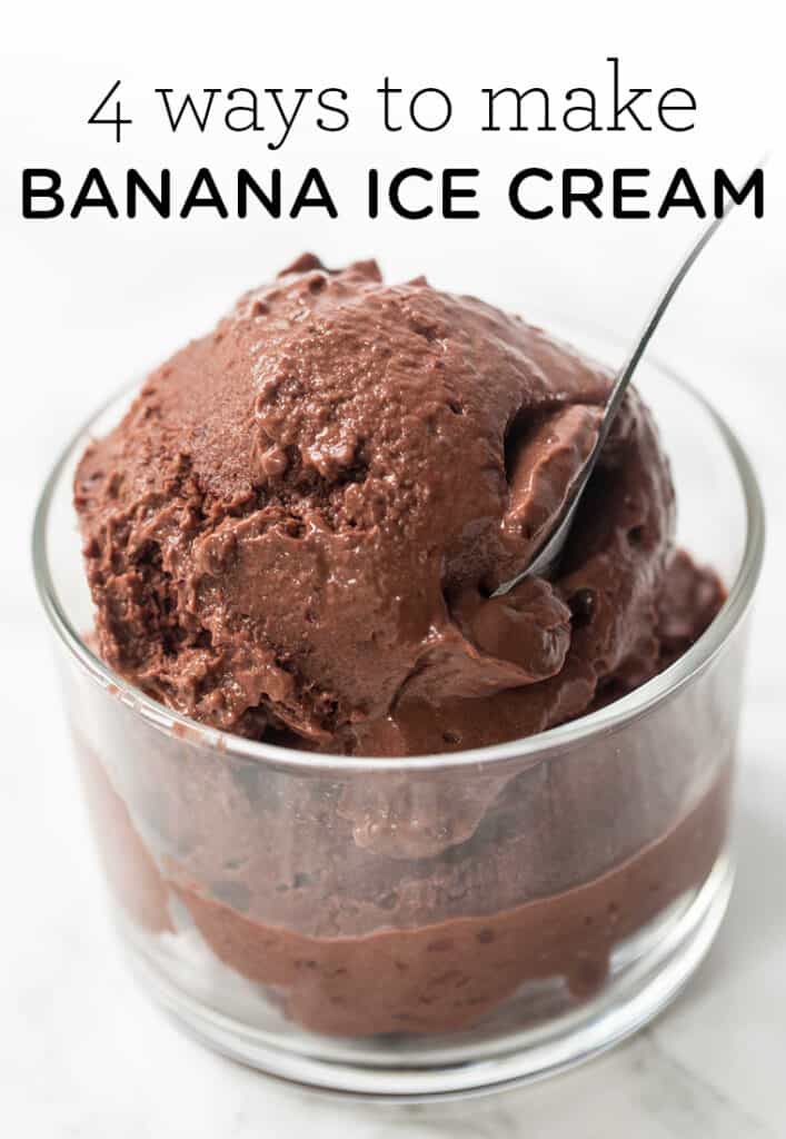 How to Make Banana Ice Cream: 4 Ways