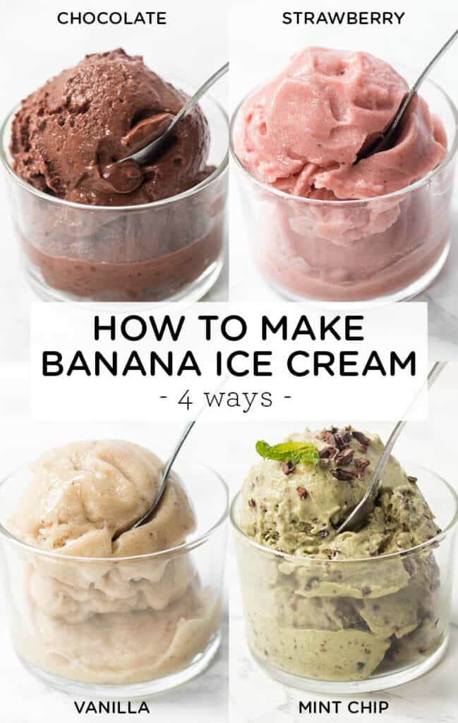 How to Make Banana Ice Cream: 4 Ways