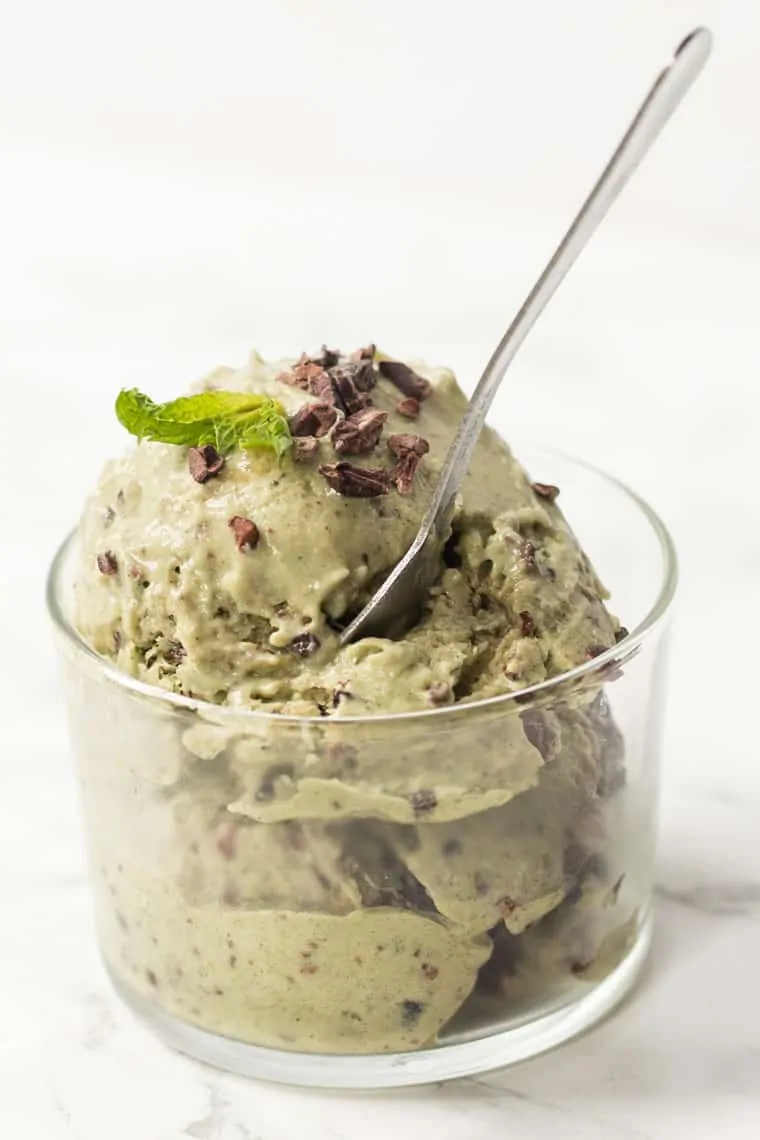 Mint Chip Banana Ice Cream