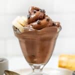 Peanut Butter Chocolate Banana Soft Serve Ice Cream