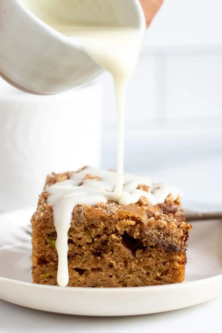 Healthy Coffee Cake Recipe with icing
