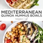 Mediterranean Quinoa Hummus Bowls