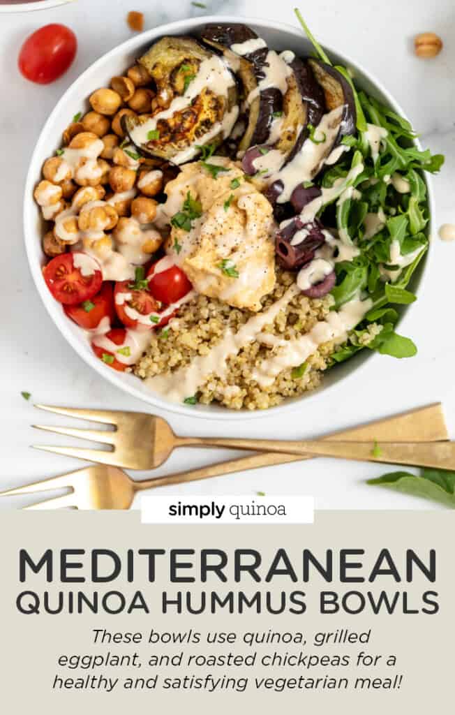 Mediterranean Quinoa Hummus Bowls