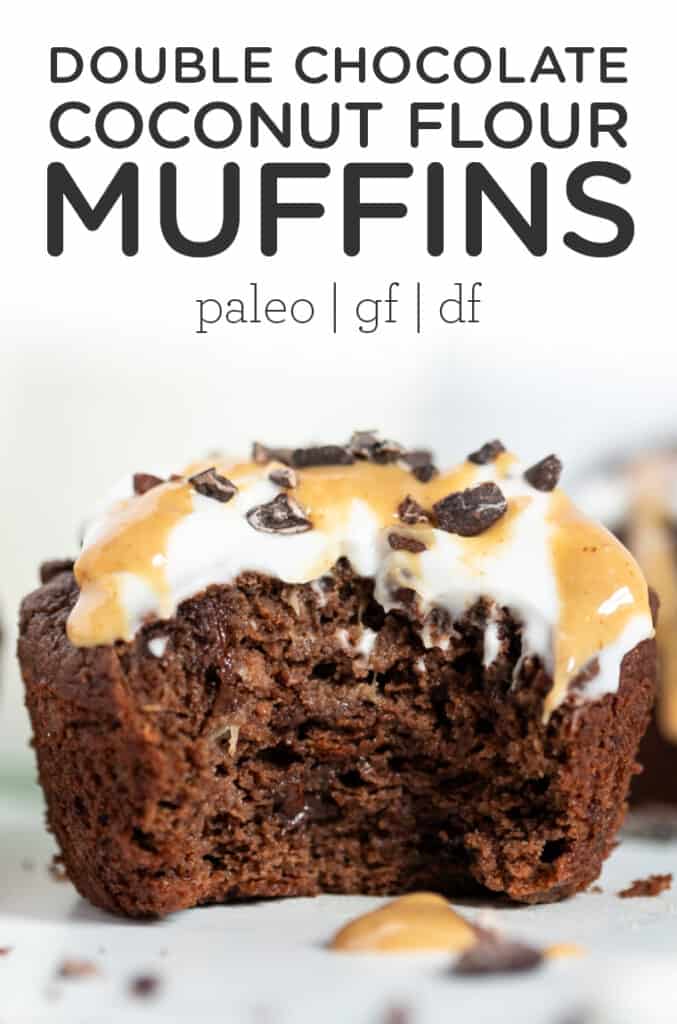 Double Chocolate Coconut Flour Muffins